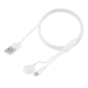 Câble De Charge Magnétique 8 Broches Pour iPhone Et Apple Watch Charge Simultanée 1 m Blanc Durable
