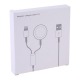 Câble De Charge Magnétique 8 Broches Pour iPhone Et Apple Watch Charge Simultanée 1 m Blanc Durable