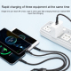 Câble De Charge Et De Données USB Type C 3 En 1 8 Pin Type C Micro USB Pour Trois Appareils 66 W 130 cm Tressé Nylon