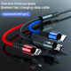 Câble USB 3 En 1 De Charge Rapide Et Transfert De Données 8 Pin USB C Micro USB 5A Tressé Avec Protection Surcharge