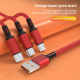 Câble De Charge 3 En 1 USB Type-C 8 Pin Micro USB 3A Tressé Nylon 1,2 m Transmission 480 Mbps