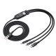 Câble De Charge Rapide Tressé 3 En 1 8 Pin Micro USB USB C 1,2 M 66 W Jusqu’à 5 A