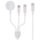 Câble Chargeur 3 En 1 USB C Avec 8 Pin USB C Et Charge Magnétique Sans Fil Pour iWatch Trois Appareils Simultanément