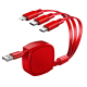 Câble De Charge 3 En 1 Rétractable USB Vers USB C 8 Broches Et Micro USB 3.5 A Max Pour Charge Et Données
