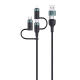 Câble Multi Connecteurs USB Type C 8 Pin Micro Pour Charge Rapide PD QC Puissance 60 W Données 480 Mbps Nylon Tressé
