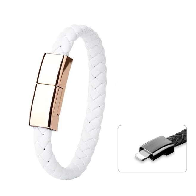 Câble Bracelet De Charge Et De Données USB A Vers 8 Broches 20 Cm 3 A 480 Mbps À Connexion Magnétique