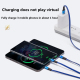Câble De Charge 3 En 1 40 W 5 A USB 8 Pin USB-C Micro USB 118 cm Compatible Smartphones Et Tablettes