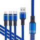 Câble De Charge 3 En 1 40 W 5 A USB 8 Pin USB-C Micro USB 118 cm Compatible Smartphones Et Tablettes - www.yonis-shop.com
