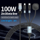 Câble De Charge Rapide PD Pour Téléphone Et Apple Watch Jusqu’à 100W 480Mbps 2m