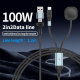 Câble De Charge Rapide PD 2 En 2 Pour Téléphone Et Montre Connectée 100 W 480 Mbps 1,2 m - www.yonis-shop.com