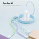 Câble De Charge Rapide 3 En 1 120W 6A Avec USB C Et 8 Broches Tressé En Nylon Pour Smartphones Et Tablettes - www.yonis-shop.com