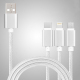 Câble De Charge Et De Données 3 En 1 USB C 8 Pin Micro USB Lot De 5 Pour 3 Appareils Simultanément Tressé 120 Cm 2 A