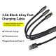 Câble De Charge Et Données 3 En 1 8 Pin USB C Micro USB Charge Simultanée 3.5 A 1.5 M