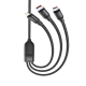 Câble De Charge 3 En 1 USB Vers USB C 8 Pin Et Micro USB Jusqu’à 6A Compatible Huawei 66W Tressé 1 Mètre 20 - www.yonis-shop.com