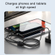 Câble De Charge Type C Vers Double Type C Et Double 8 Pin Pour 4 Appareils 4A 20W 120 Cm Nylon Tressé