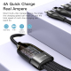 Câble De Charge Type C Vers Double Type C Et Double 8 Pin Pour 4 Appareils 4A 20W 120 Cm Nylon Tressé