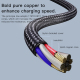 Câble De Charge Type C Vers Double Type C Et Double 8 Pin Pour 4 Appareils 4A 20W 120 Cm Nylon Tressé
