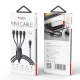 Câble De Charge Type C Vers Double Type C Et Double 8 Pin Pour 4 Appareils 4A 20W 120 Cm Nylon Tressé