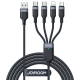 Câble USB 4 En 1 Pour Charger 4 Appareils Simultanément Avec 8 Pin Double USB C Et Micro USB Nylon Tressé - www.yonis-shop.com