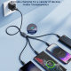 Câble USB 4 En 1 Pour Charger 4 Appareils Simultanément Avec 8 Pin Double USB C Et Micro USB Nylon Tressé - www.yonis-shop.com