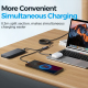 Câble De Charge 3 En 1 USB Type-C 8 Pin Micro USB 100W 1,2 m Charge 3 Appareils Simultanément Tressé Nylon Rendu Résistant