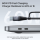 Câble De Charge Et De Données 4 En 1 60 W 120 Cm Tressé En Nylon Résistant USB-C Vers 8 Pin Et USB-C