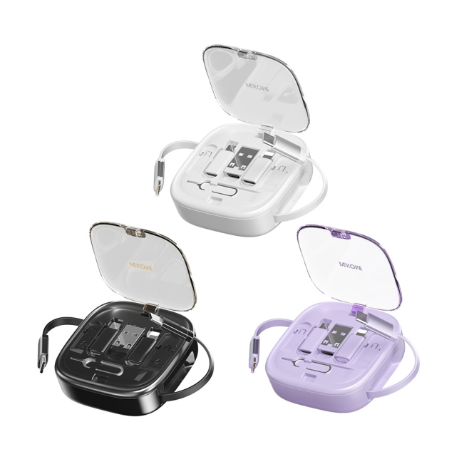 Câble De Données Télescopique USB-C 65 W 1 M Avec Adaptateurs Multiples Et Support Pour Téléphone Portable - www.yonis-shop.com
