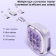 Câble De Données Télescopique USB-C 65 W 1 M Avec Adaptateurs Multiples Et Support Pour Téléphone Portable
