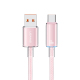 Câble USB Vers Type C 6A Pour Charge Rapide Et Transfert De Données 480 MB/s Tressé Avec LED 120 cm