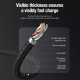 Câble De Charge Rapide 3 En 1 USB Vers 8 Pin Type C Et Micro USB 1 M Sortie Type C 4.4 A Tresse Nylon Renforcée