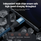 Câble De Charge Rapide 3 En 1 USB Vers 8 Pin Type C Et Micro USB 1 M Sortie Type C 4.4 A Tresse Nylon Renforcée