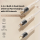 Câble De Charge Rapide Et De Données 5A USB USB C Vers 8 Pin USB C Et Micro USB 1,5 m Avec 3 Sorties Et PD 100W