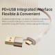 Câble De Charge Rapide Et De Données 5A USB USB C Vers 8 Pin USB C Et Micro USB 1,5 m Avec 3 Sorties Et PD 100W