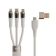 Câble De Charge Rapide Et De Données 5A USB USB C Vers 8 Pin USB C Et Micro USB 1,5 m Avec 3 Sorties Et PD 100W - www.yonis-s...