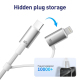 Câble De Charge Rapide Et De Données 4 En 1 USB Et Type-C Vers 8 Pin Et Type-C PD 60 W Tressé Nylon 1,2 M