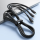 Câble De Charge 3 En 1 USB-C Vers 8 Pin USB-C Et Micro USB Pour 3 Appareils Fil Flexible Résistant 1.2 M