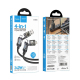 Câble De Charge 4 En 1 240 W USB Type-C Vers Type-C Et 8 Pin Tressé 1,2 m Noir