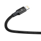 Câble De Charge Rapide USB C 3 En 1 20 W Vers 8 Pin Micro USB Et USB C Tressé 1 5 M Données 480 Mbps