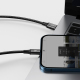 Câble De Charge Rapide USB C 3 En 1 20 W Vers 8 Pin Micro USB Et USB C Tressé 1 5 M Données 480 Mbps