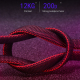 Câble De Charge Et De Données 3 En 1 8 Pin USB C Micro USB 120 Cm En Tissu Résistant Avec Protection Contre La Surcharge - ww...