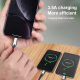 Câble De Charge Et De Données 3 En 1 8 Pin USB C Micro USB 120 Cm En Tissu Résistant Avec Protection Contre La Surcharge - ww...