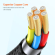 Câble De Charge Rapide 4 En 1 100 W Avec Puce E Marker 2 M USB A USB C Et 8 Pin Tressé