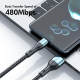 Câble De Charge Rapide 3 En 1 Pour Smartphones Et Tablettes 120W 6A USB 8 Pin Type C Micro USB Nylon Tressé 1.2 M