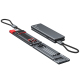 Câble De Charge 3 En 1 Micro USB USB C 8 Broches Avec Puce De Sécurité Gaine Tressée En Nylon Et Embouts Magnétiques 50 Cm