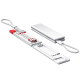 Câble De Charge 3 En 1 Micro USB USB C 8 Broches Avec Puce De Sécurité Gaine Tressée En Nylon Et Embouts Magnétiques 50 Cm