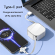 Câble De Charge Rapide 3 En 1 Rétractable 120 cm USB Micro USB Type-C 8 Pin Transmission De Données 5 A Blanc