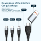 Câble De Charge Rapide 3 En 1 USB Type C Vers Type C 8 Pin Micro USB Jusqu’à 100 W 2 M PD QC