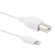 Câble MIDI Pour Piano Électronique Compatible iPhone Et iPad Plug And Play USB Type B Mâle 1 m Blanc - www.yonis-shop.com