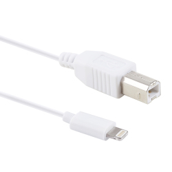 Câble MIDI Pour Piano Électronique Compatible iPhone Et iPad Plug And Play USB Type B Mâle 1 m Blanc - www.yonis-shop.com