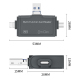 Lecteur De Cartes USB 3.0 7 En 1 Pour Importer Des Photos Sur Téléphone Avec USB SD TF Type-C Micro USB 8 Pin - www.yonis-sho...
